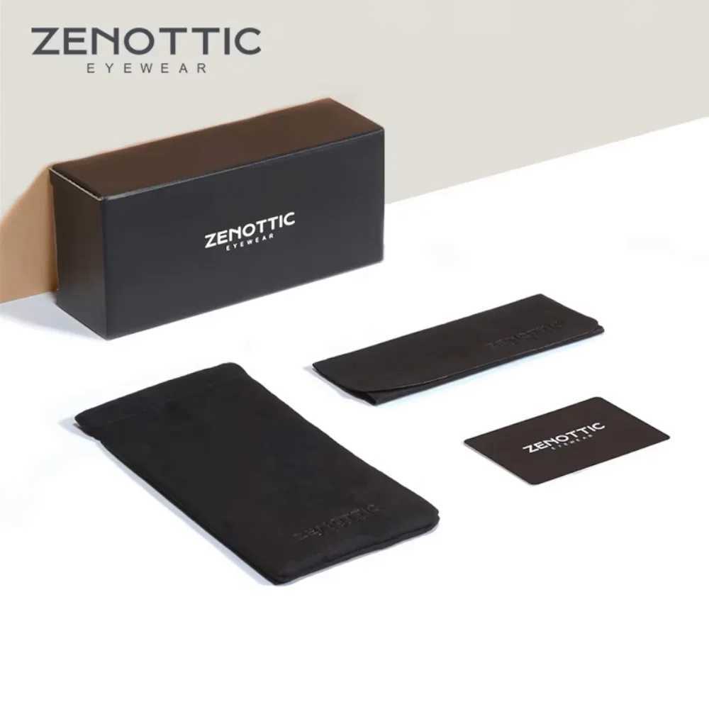 ZENOTTIC Fashion Metal Prescription Eyeglasses Men Glasses Women Myopia Hyperopia Progressive Anti-Blue Light W250513