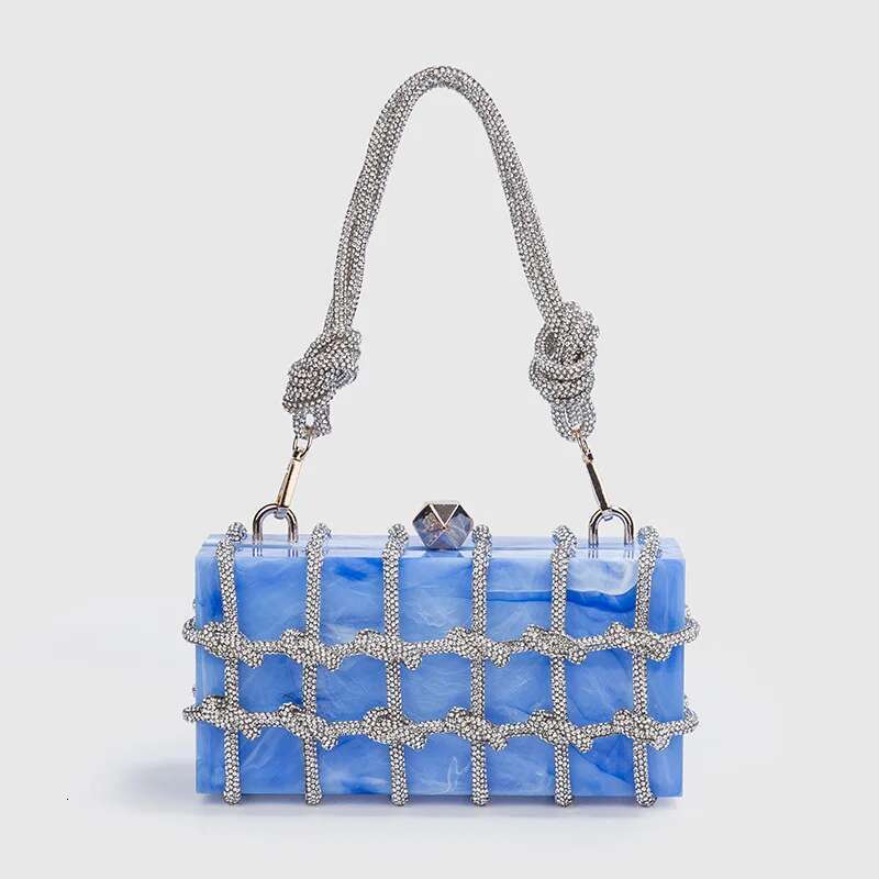 Designer Bag 2025 Rhinestones Evening Sier Crystal Handmade Bags For Women Purses And Handbags Designer Banquet Bag Luxury Bag