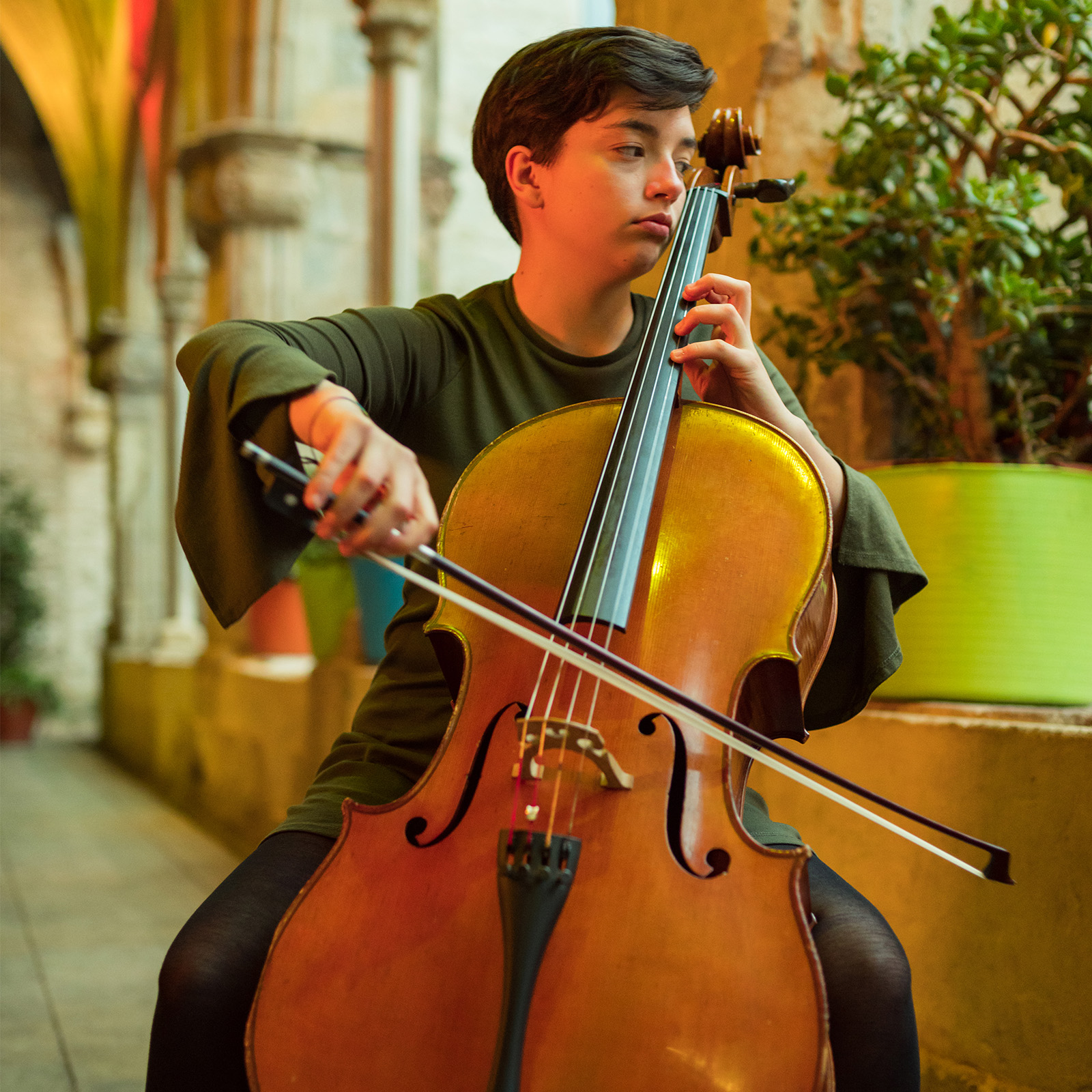 Educational Vibrant Cello Instrument - Dual Purpose Crafty Gift with Educational Value