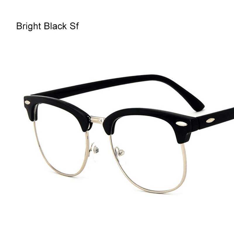 Anti-radiation Optical Eyeglasses Stylish Computer Glasses Classic Browline Frame Retro Glasses Anti-blue Light Unisex W250513