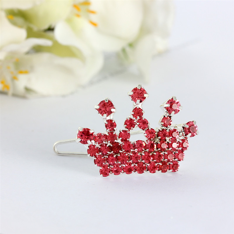3 Pcs Crown Dog Hair Clips Girls,Crystal Rhinestone Christmas Pet Hair Barrettes Hair Pins for Small Dogs Pet Grooming Products Crystal Rhinestone Dog