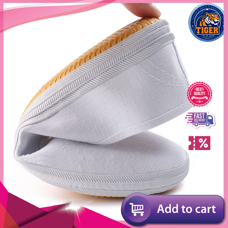 Ddmytiger White Ball Canvas Student Dance Performance Running Competition Shoes Martial Arts Tai Chi Morning Exercise Outdoor Shoes