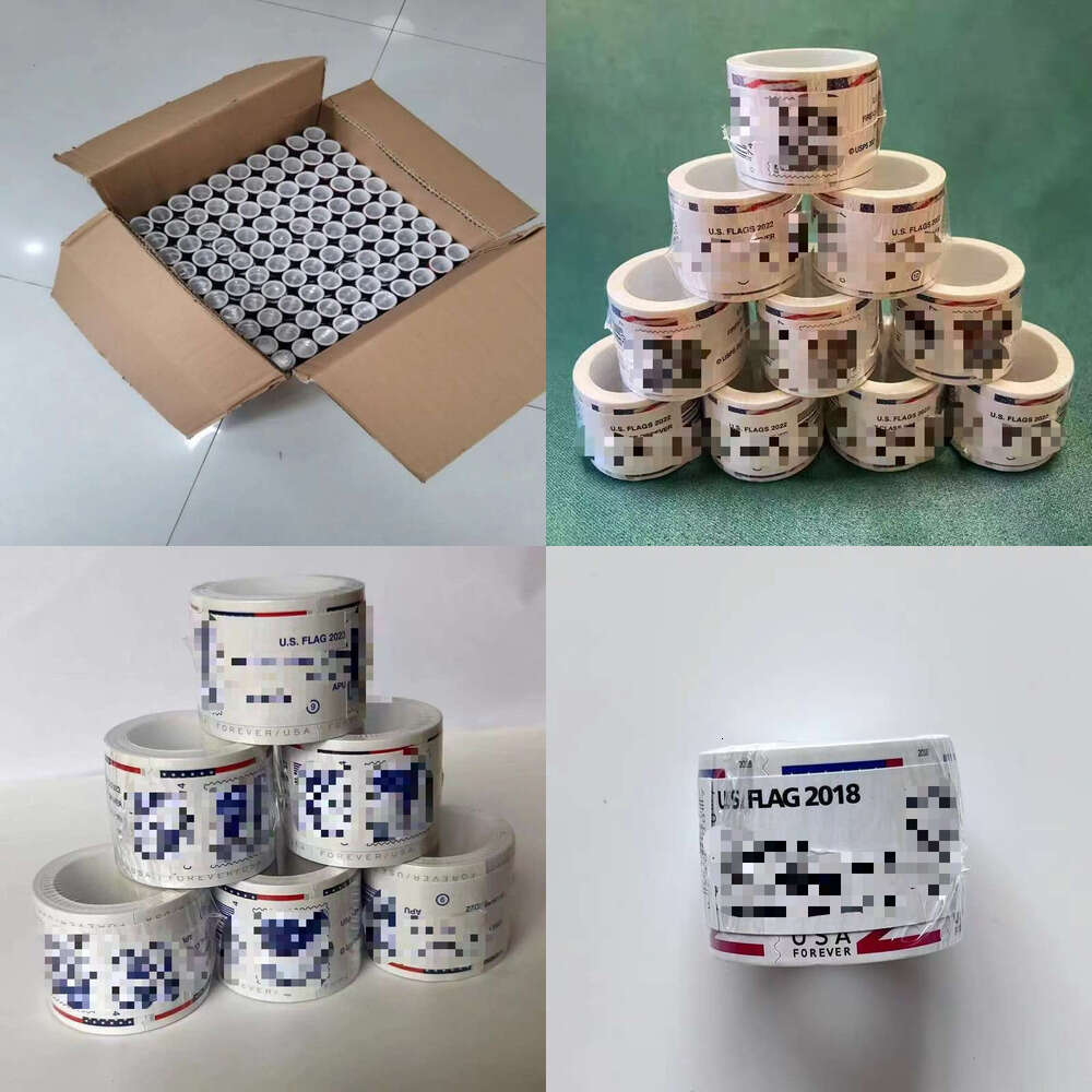 wholesale Wholesale US stamps (2017-2024 1 roll=100 pieces) wholesale of thank-you letters postcards envelopes postage supplies