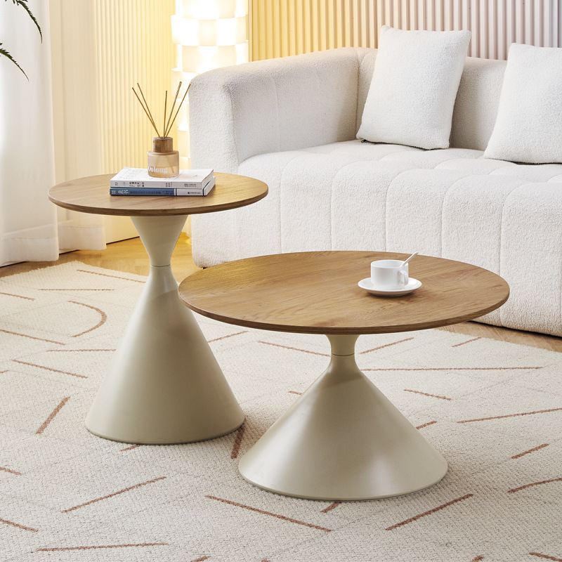 B5132 Home minimalist living room small apartment modern simple high-end round movable side table