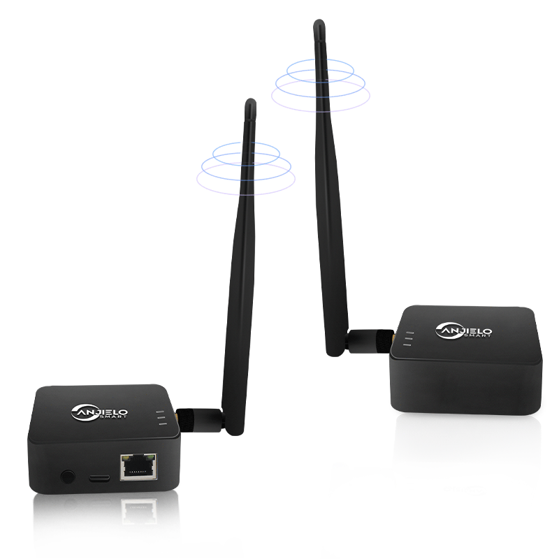 anjielo 2025 new wifi halow bridge typec interface power supply outdoor maximum distance 1000 meters fast speed strong penetration more stable network