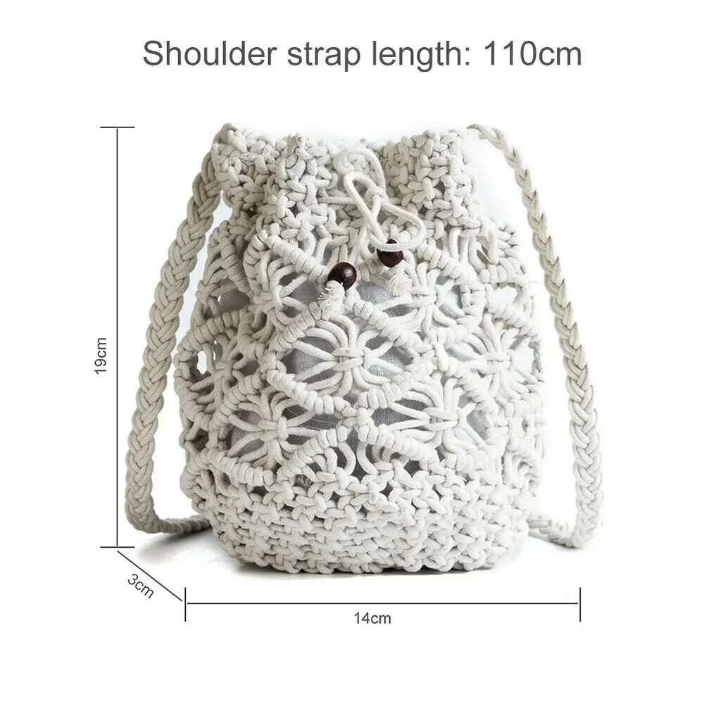 New Summer Fashion Handmade Bucket Bags For Women Shoulder Crossbody Bag Female Handbag