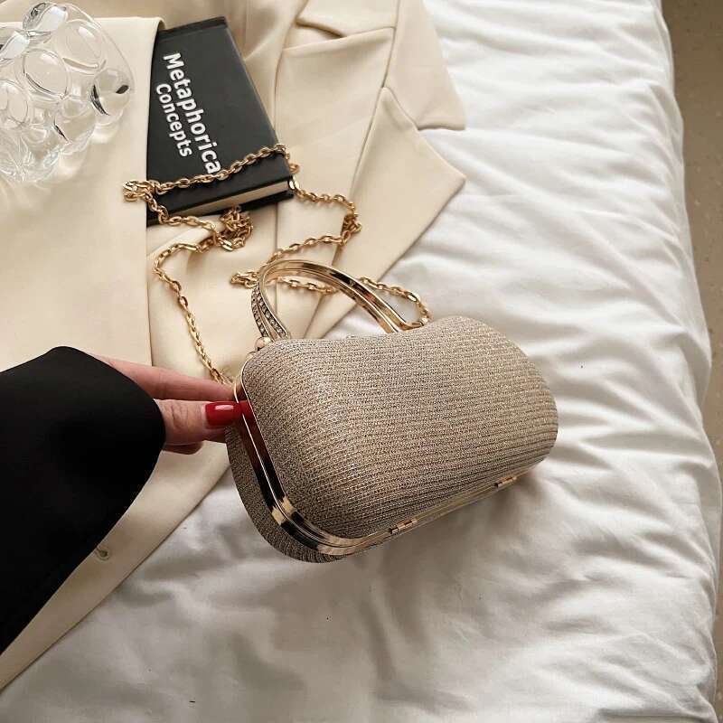 Chain Evening Dinner Shoulder For Women Handbag - Fashion Crossbody Bags Vintage Underarm Bag Satchel