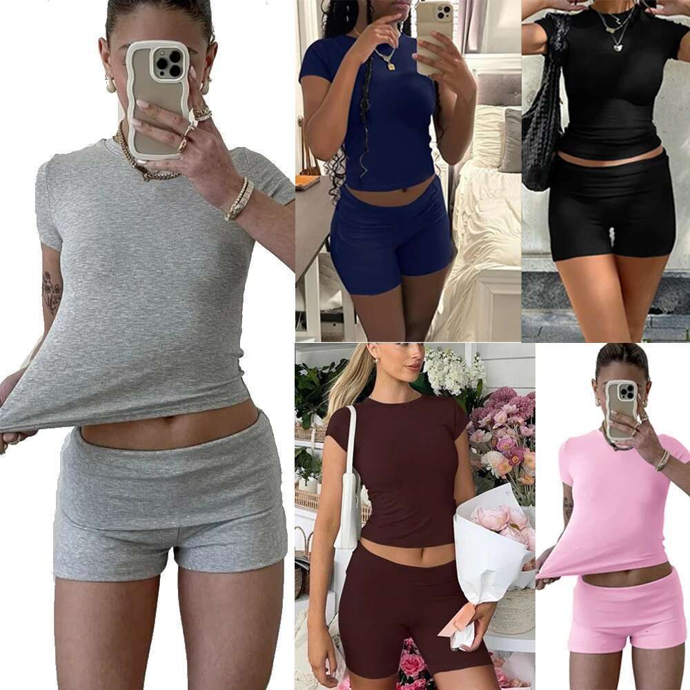 Comfy Cotton Lounge Wear Women Clothes High Stretch Slim Crop Top and Skinny Flare Leg Pants Suit Gym Fiess 2 Two Piece Sets