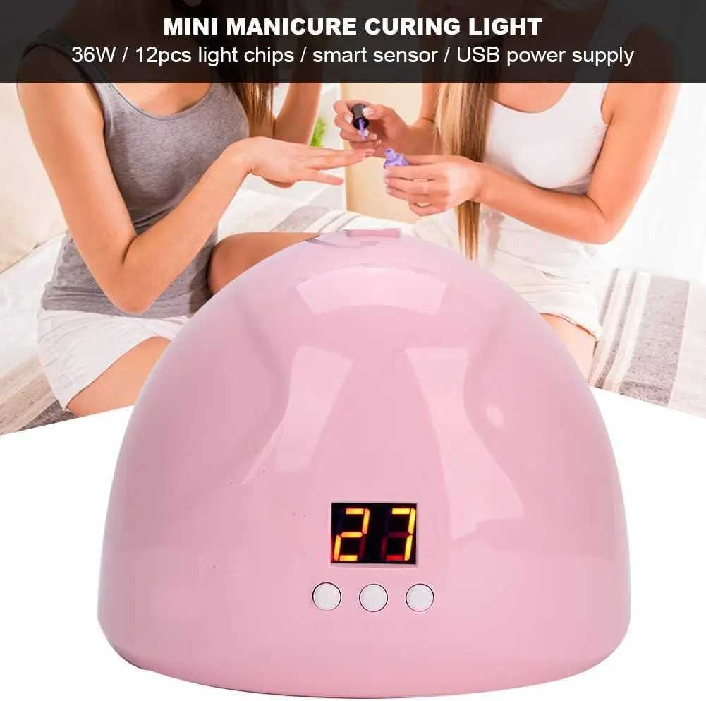 YIKOOLIN UV/LED Nail Lamp Gel Polish Dryer With 3 Timer Settings Large LCD Screen Acrylic Gel Curing Light Manicure Timer W250513