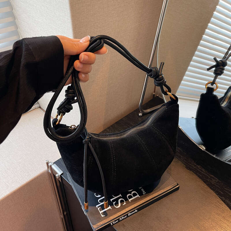 Fashion crossbody versatile dumpling 2025 new frosted leather popular women's shoulder bag