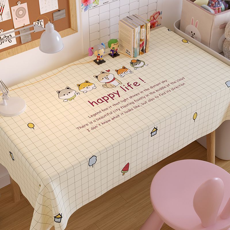 A899 tablecloth waterproof and oil-proof anti-scalding and washable rectangular table cloth coffee table mat table cloth light luxury high-end new