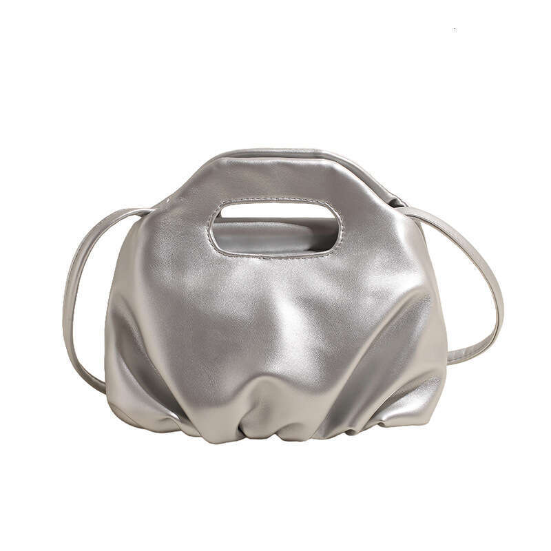 Korean trendy internet celebrity pleated cloud for women in summer 2025, new personalized and simple single shoulder crossbody bag