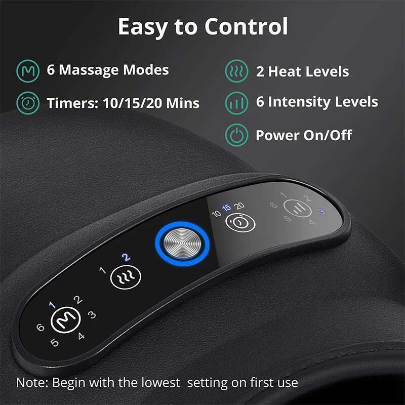 Wireless Electric Hand Air Compression Hot Compress Palm Acupoint Massager Finger Arthritis Numbness Muscle Relaxation