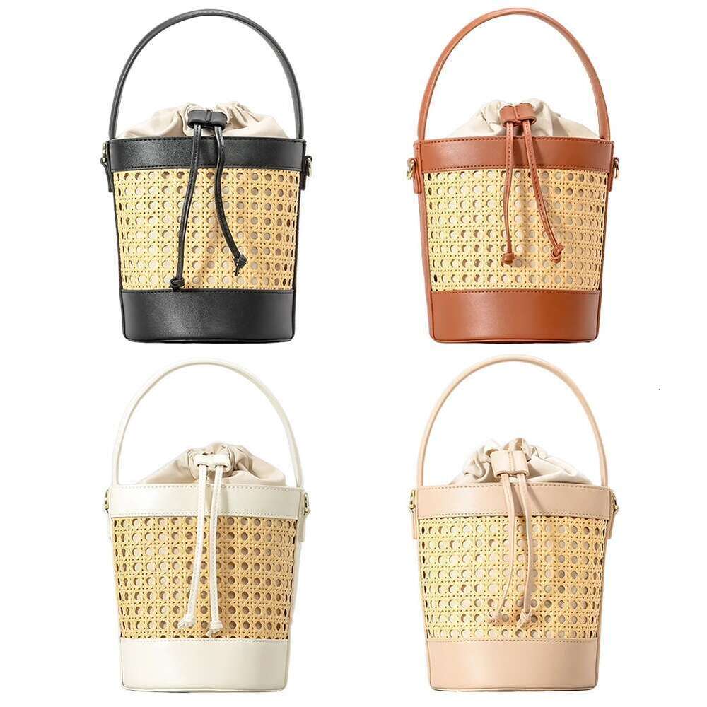 Designer Bag 2025 Straw Beach PU Leather Summer Hollow Shoulder Trendy Crossbody Bag Holiday Travel Handbag For Women Luxury Bag