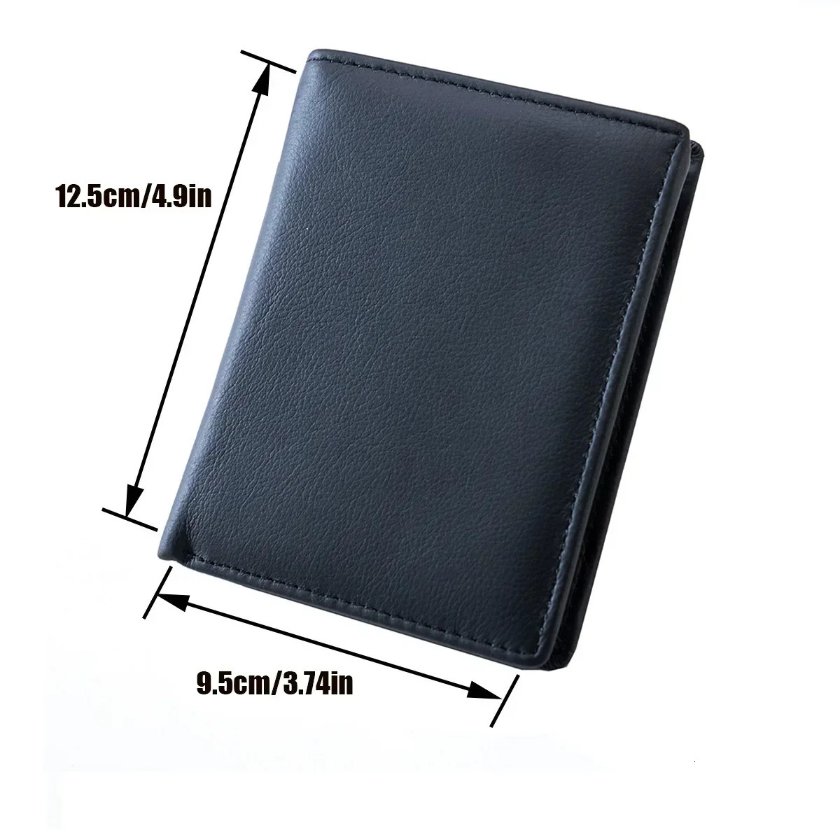 Mens Wallet Genuine Leather Wallets for Men Coin Purse Vintage Vertical Short Credit Card Holder Money Bag Mens RFID Wallet 250512