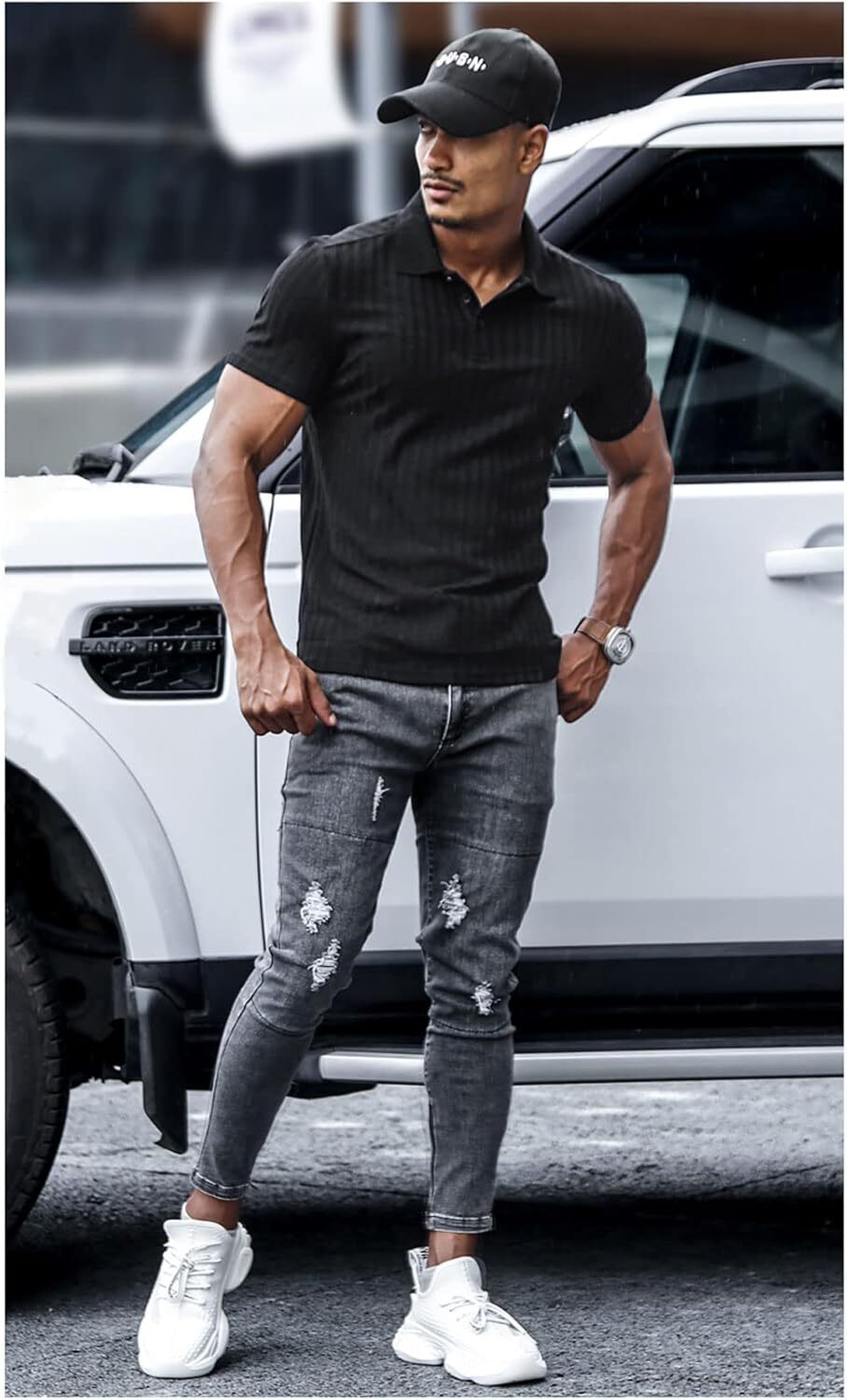 Mens Polo shirt Men's Cotton Muscle Shirts Slim Fit Business Casual Tee Long&Short Sleeve Polo V Neck Shirt Polos shirts tshirt Casual tops summe