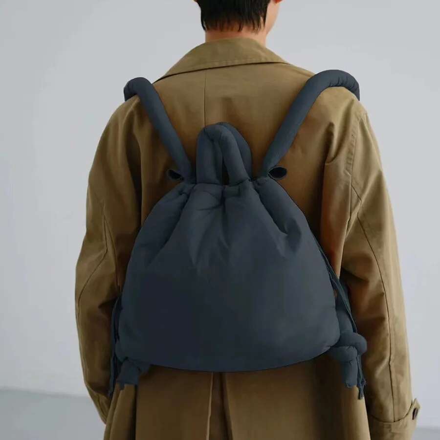 One Shoulder Bag Casual Nylon Padded Tote Bag Soft Puffer Women Shoulder Crossbody Bags Simple Vintage Large Capacity Handbags KQ