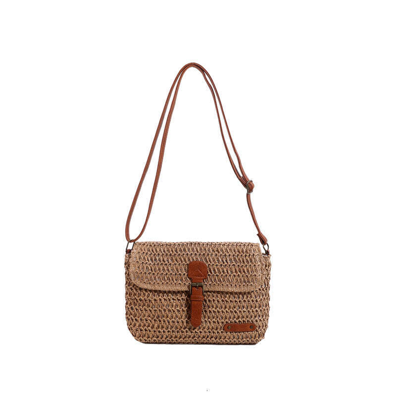 Summer Fresh and Fashionable Beach Small for Women 2025 New Internet Celebrity Straw Woven Crossbody Bag