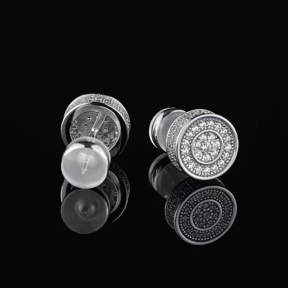Wholesale Price Hiphop Iced Out GRA Moissanite Diamond Sterling Silver Stud Earrings