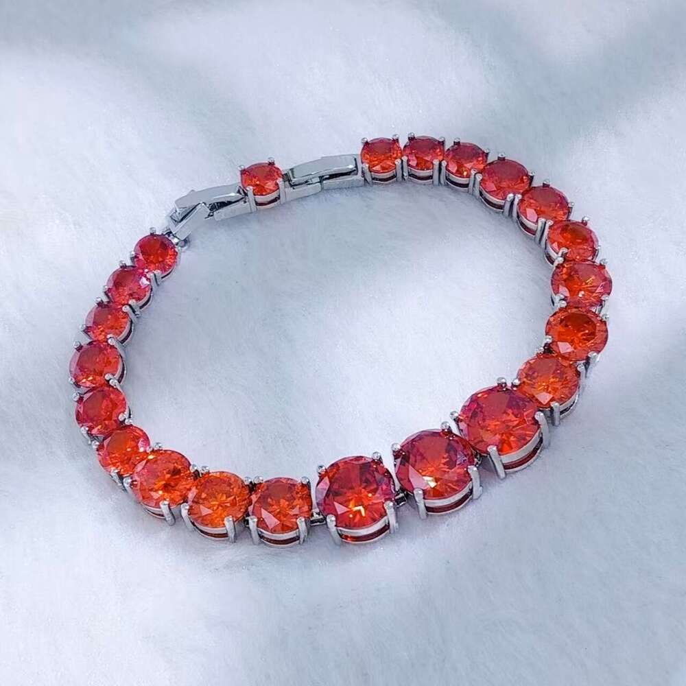 trendy fashion moissanite bracelet high carbon zircon aaa quality jewelry