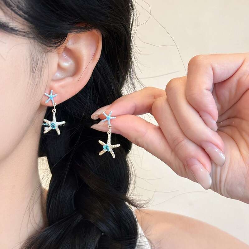 Lolita Style Alloy Earrings for Formal Events - Seaside Vacation Style