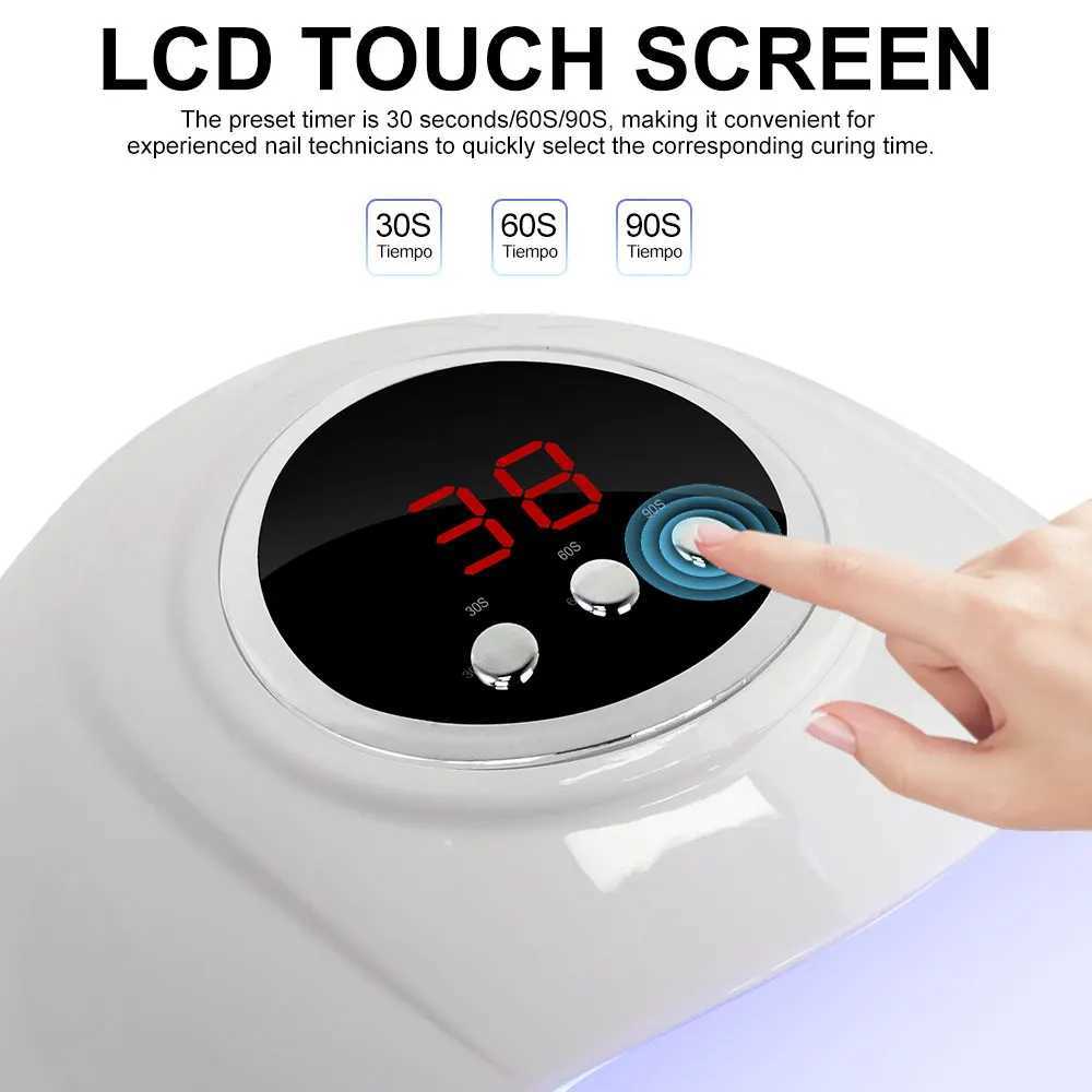 Professional Nail Dryer 24 UV LED Nail Lights with Auto Sensor Drying Light for Nails Fast Curing Gel Dryer Nail Salon Tools W250513