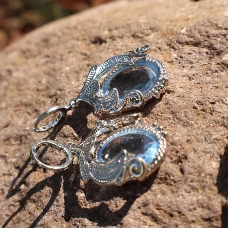 New Classic Fashion Blue Zircon Womens Creative Earrings Jewelry Y250510