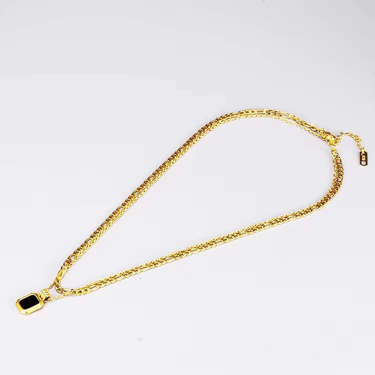 Fashion women's fantasy gold-plated necklace pendant, layered necklace, stainless steel