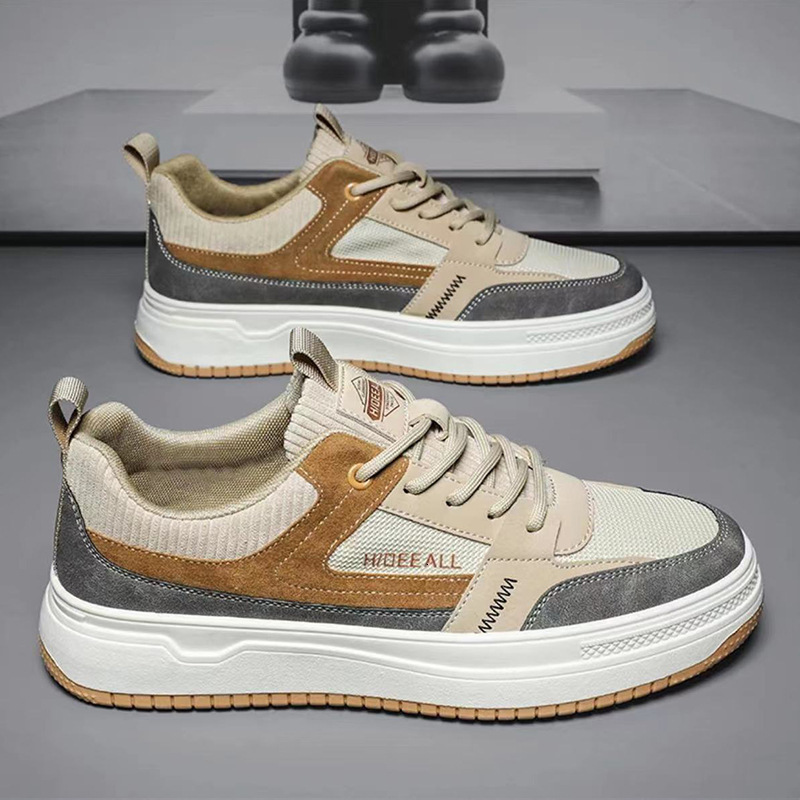 Men S New Board Men S Casual Shoes Korean Version Trendy Versatile Anti Slip Wear Resistant Sports Casual Leather Shoes Ddmysaturn
