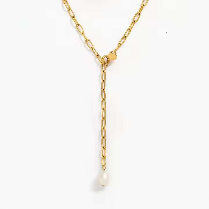 New fashion brand designer gold-plated necklace, stainless steel necklace pendant, women's accessories
