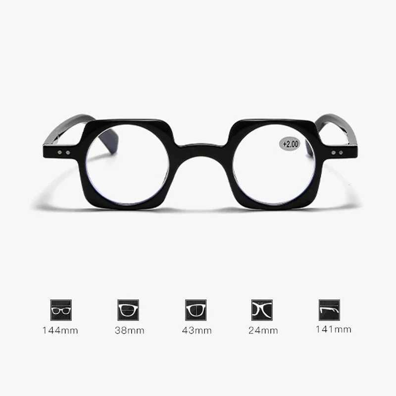 Retro Anti Blue Light Presbyopia Glasses for Women Men Trend Computer Reading Eyeglasses Personalized Presbyopia Elderly Eyewear W250513