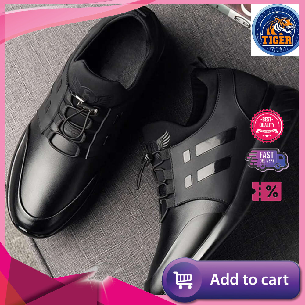 Ddmytiger Lightweight Mens Sneakers Running Rubber Males Breathable New Vulcanize For Men Height Increase Leather Shoes Outdoor Shoes