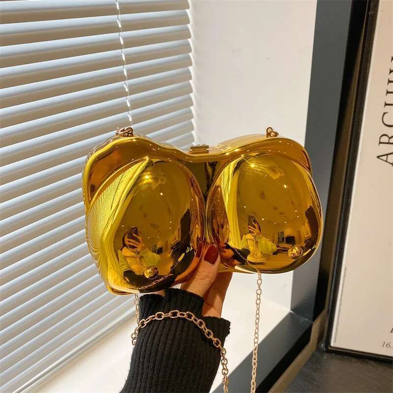 Acrylic Gold Purse Designer Handbags High Quality 2025 Glamorous Wedding Evening Bag Fashion Purses For Women Ins