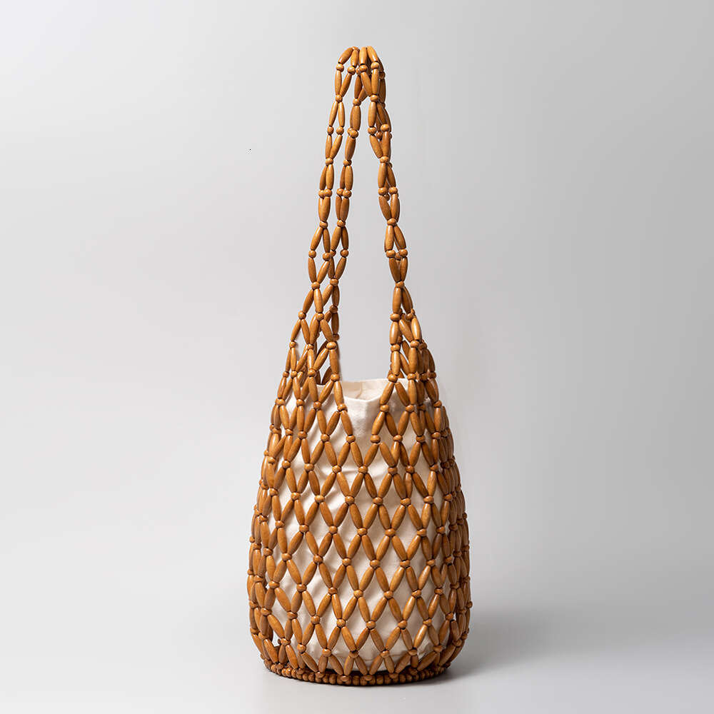 Elegant Woven Tote with Unique Hole Cutout Detailing: Ideal Casual Daytime Accessory
