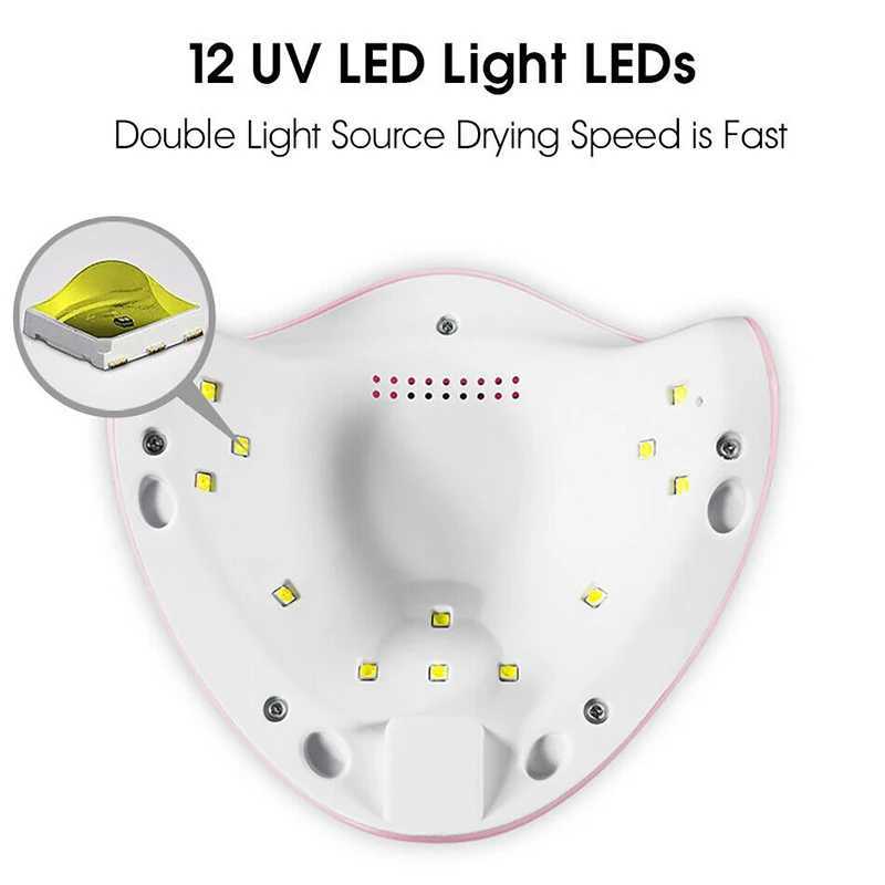 F2 Nail Dryer LED Nail Lamp UV Light for Nails Polish Gel Machine Electric Manicure Curing Nail Polish Gel Nail Art Tools W250513