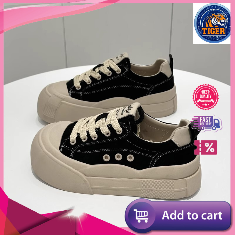 Ddmytiger New Lightweight And Versatile Women S Canvas Casual Thick Bottom Student Shoes Outdoor Shoes