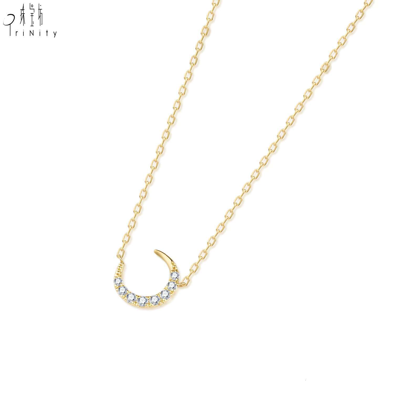 Beautiful Moon Pendant Natural Necklace for Women