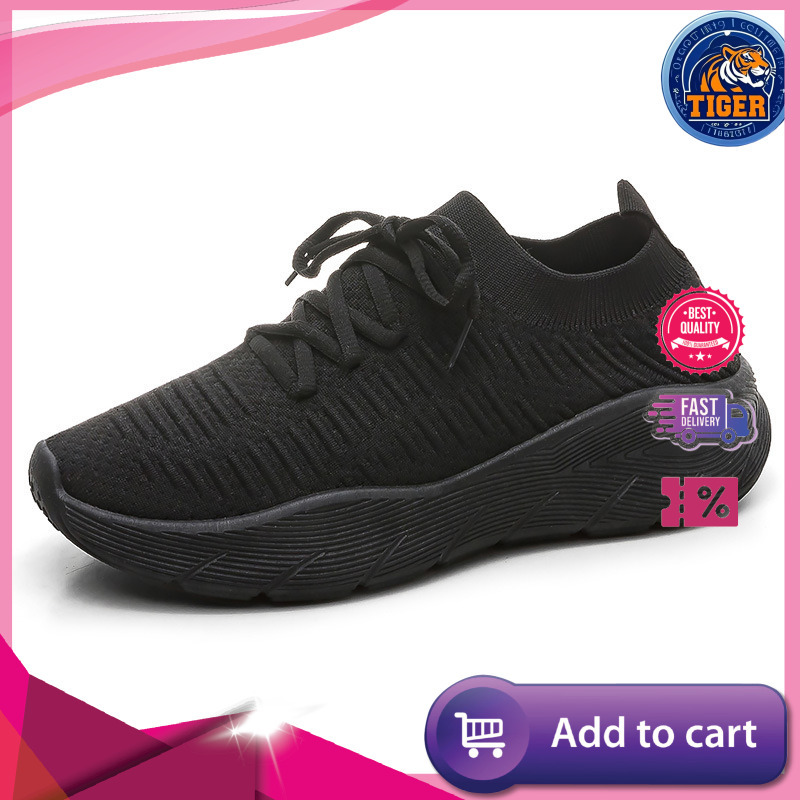 Ddmytiger Spring Summer Flyknit Running Sports Leisure Shoes Breathable Men S And Women Low Cut Socks F Outdoor Shoes