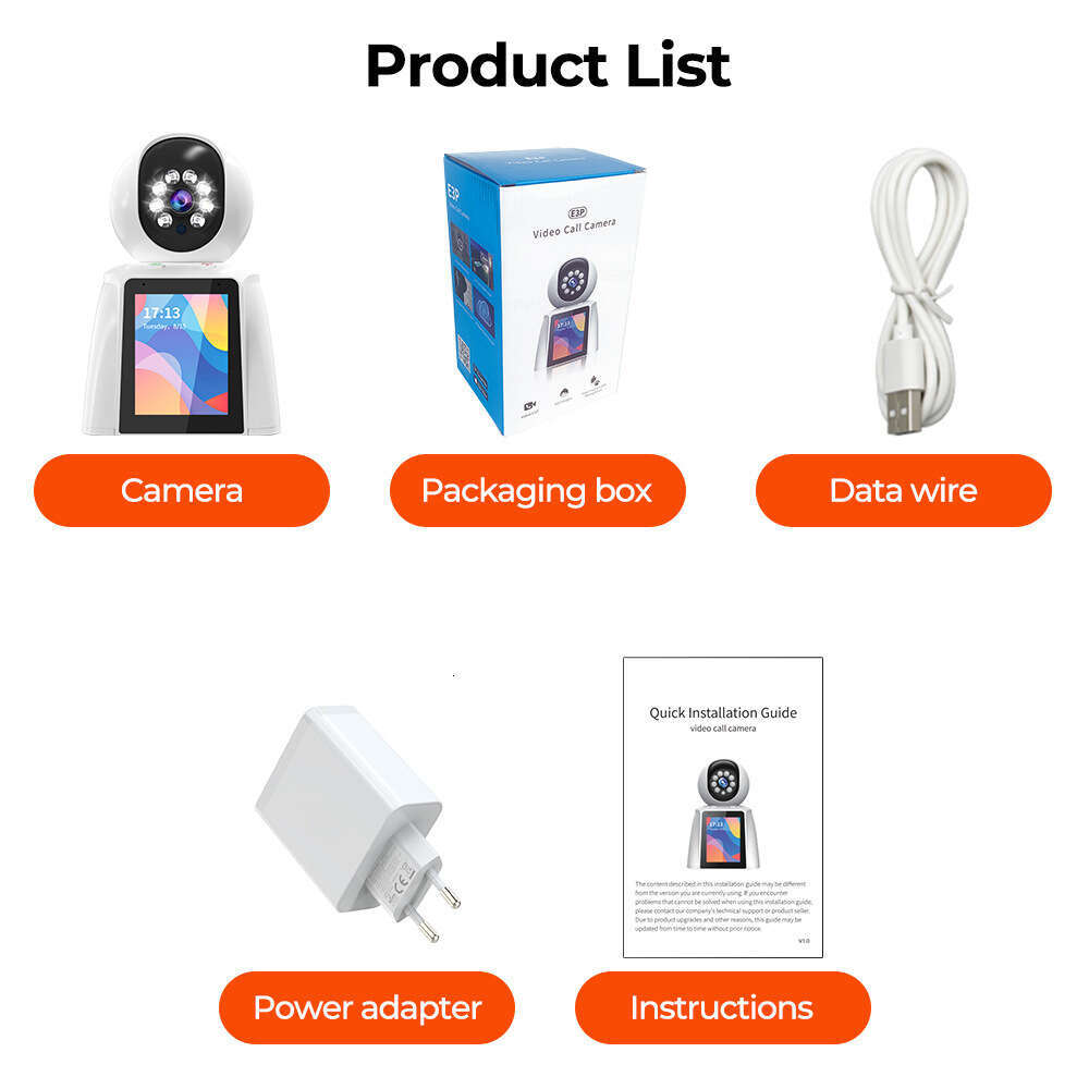New 2.8-inch ai two-way visual surveillance camera home phone remote HD video intercom call display.