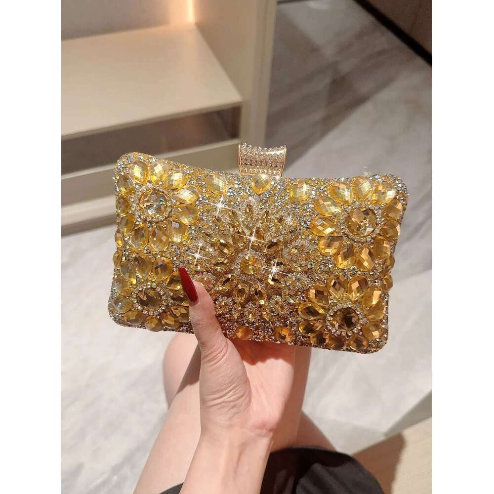 Choice Rhinestone Beaded Clutch Women Wedding Party Evening Banquet Bag European Exquisite Bridal Purse Para