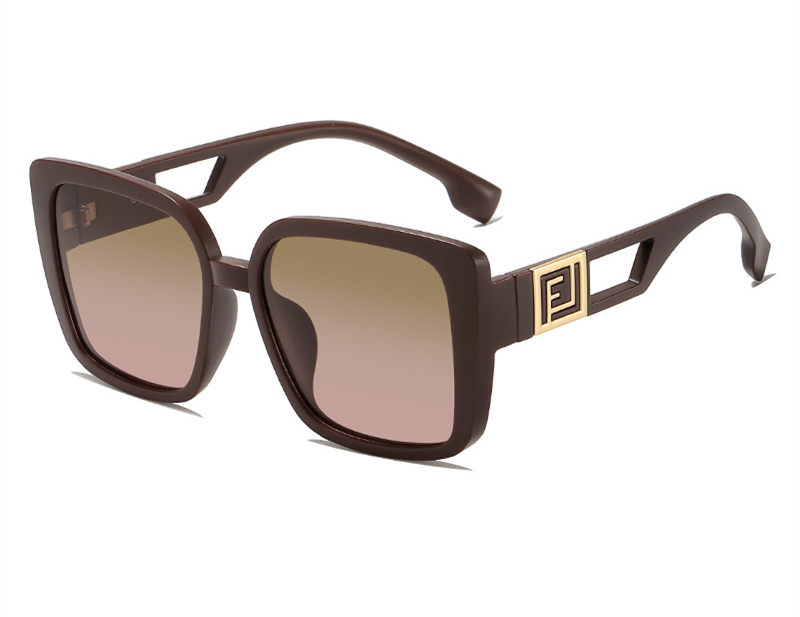 Designer sunglasses free shipping 2025 new fashionable high-end texture sunscreen full frame polarized sunglasses for womens mens