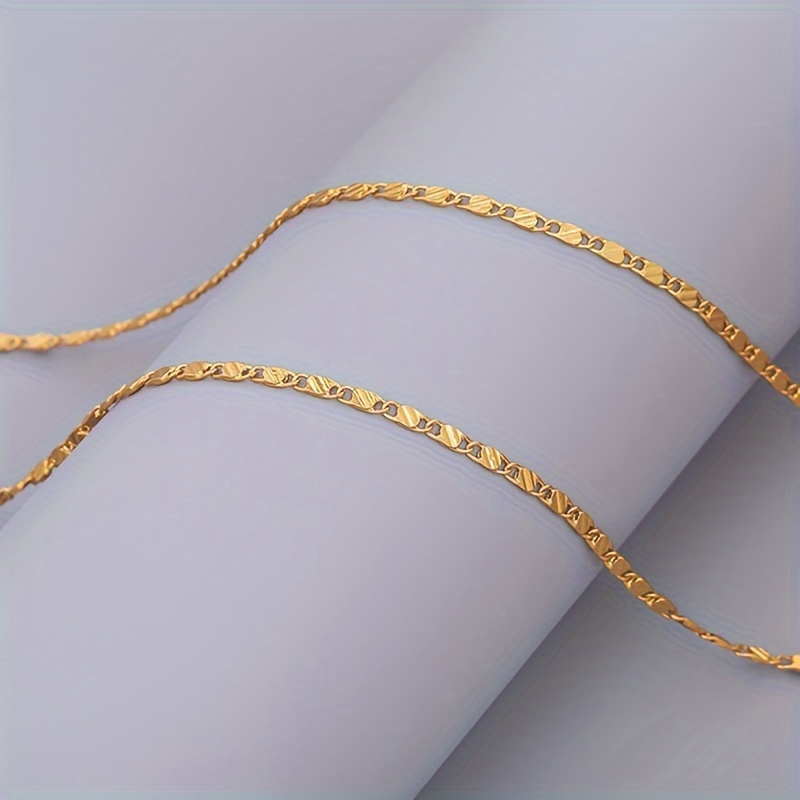 Sophisticated Ladies' Neckwear: Premium Quality Fine Silver Link Chains Available in Multiple Sizes