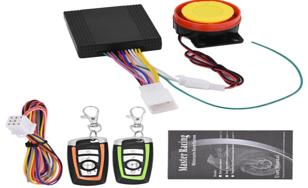Motorcycle Motorbike Scooter Antitheft Security Alarm System Remote Control Engine Start 12V car for HondaSuzukiKawasakiYamaha86591482263