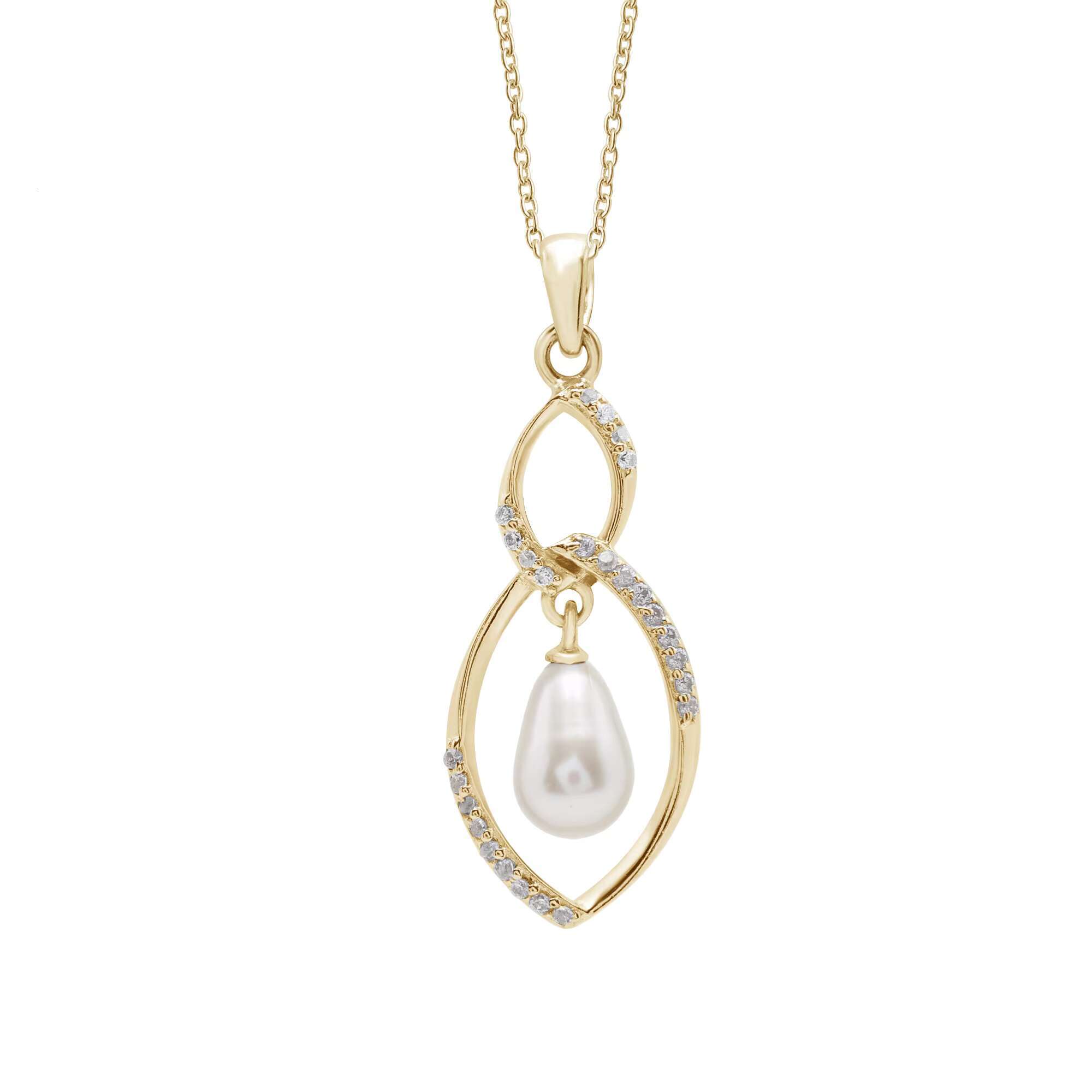 Natural 9x11mm oval pearl gold-plated jewelry Indian sterling sier pendant 31x12x3mm women's necklace