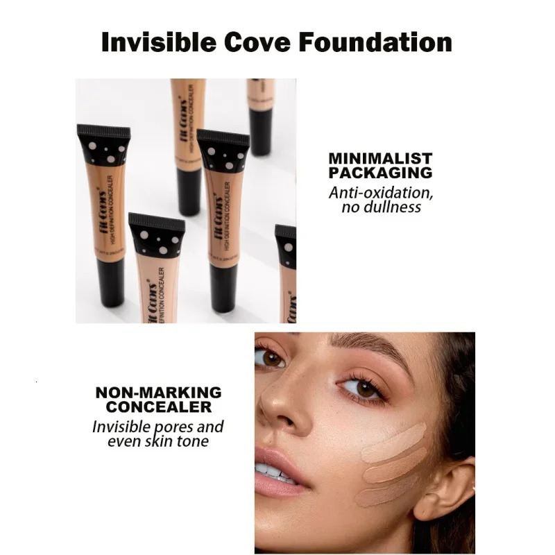 Fit Colors 8 Color Concealer Flexible Liquid Foundation Covering Dark Circles And Spots Face Makeup Concealer 250512