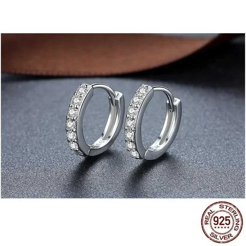 925 Sterling Silver Jewelery Gold Earrings Circle For Women Making Female Valentines Day Gift Party Engagement Y250510