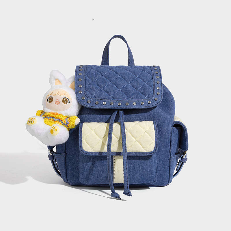 Women's Bags Designer Women New Fashionable Commuter Cowboy Rivet Simple Leisure School Backpack Summer Guangzhou Bag