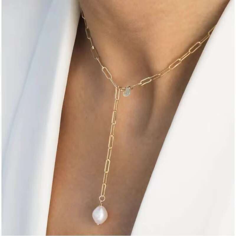 New fashion brand designer gold-plated necklace, stainless steel necklace pendant, women's accessories