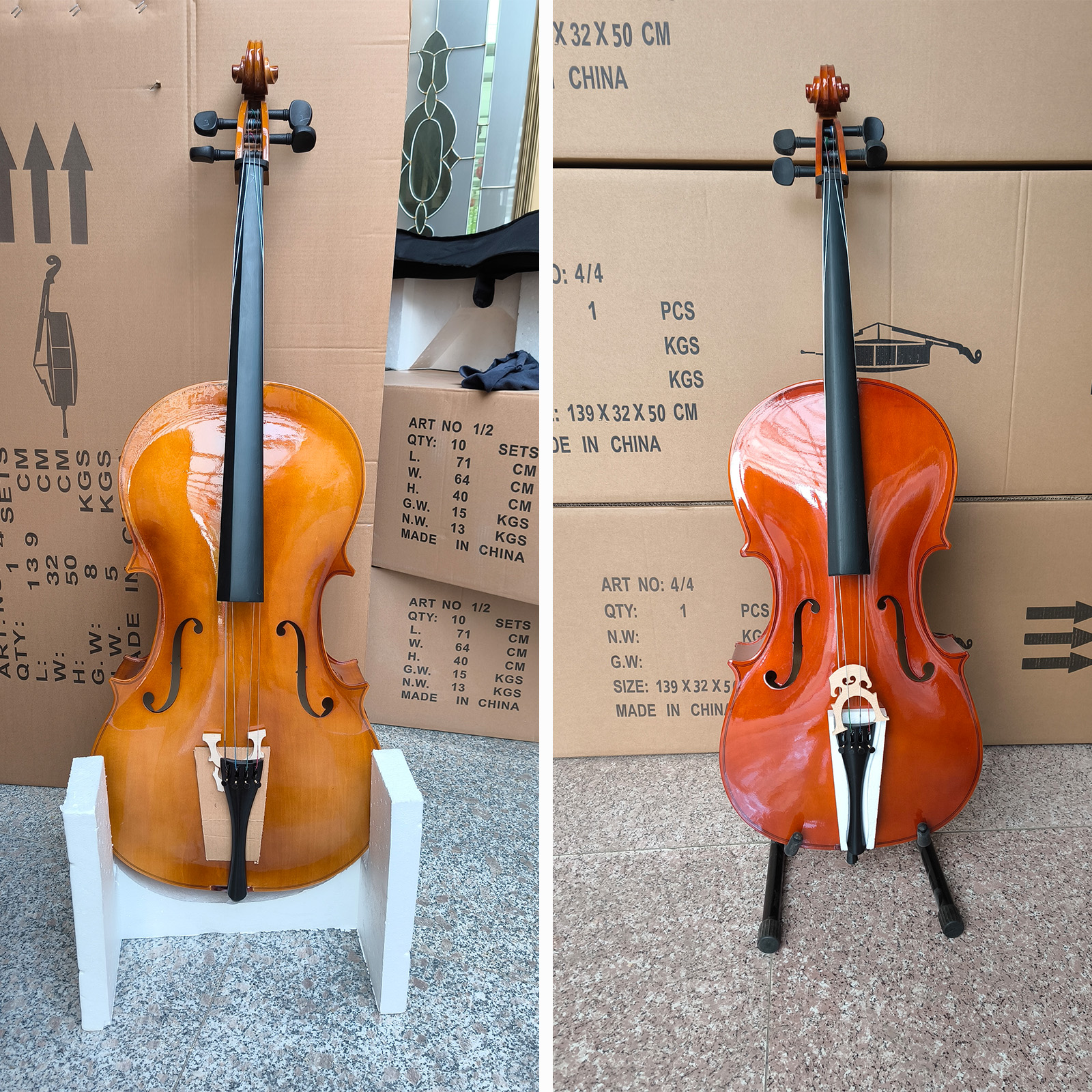 Educational Vibrant Cello Instrument - Dual Purpose Crafty Gift with Educational Value