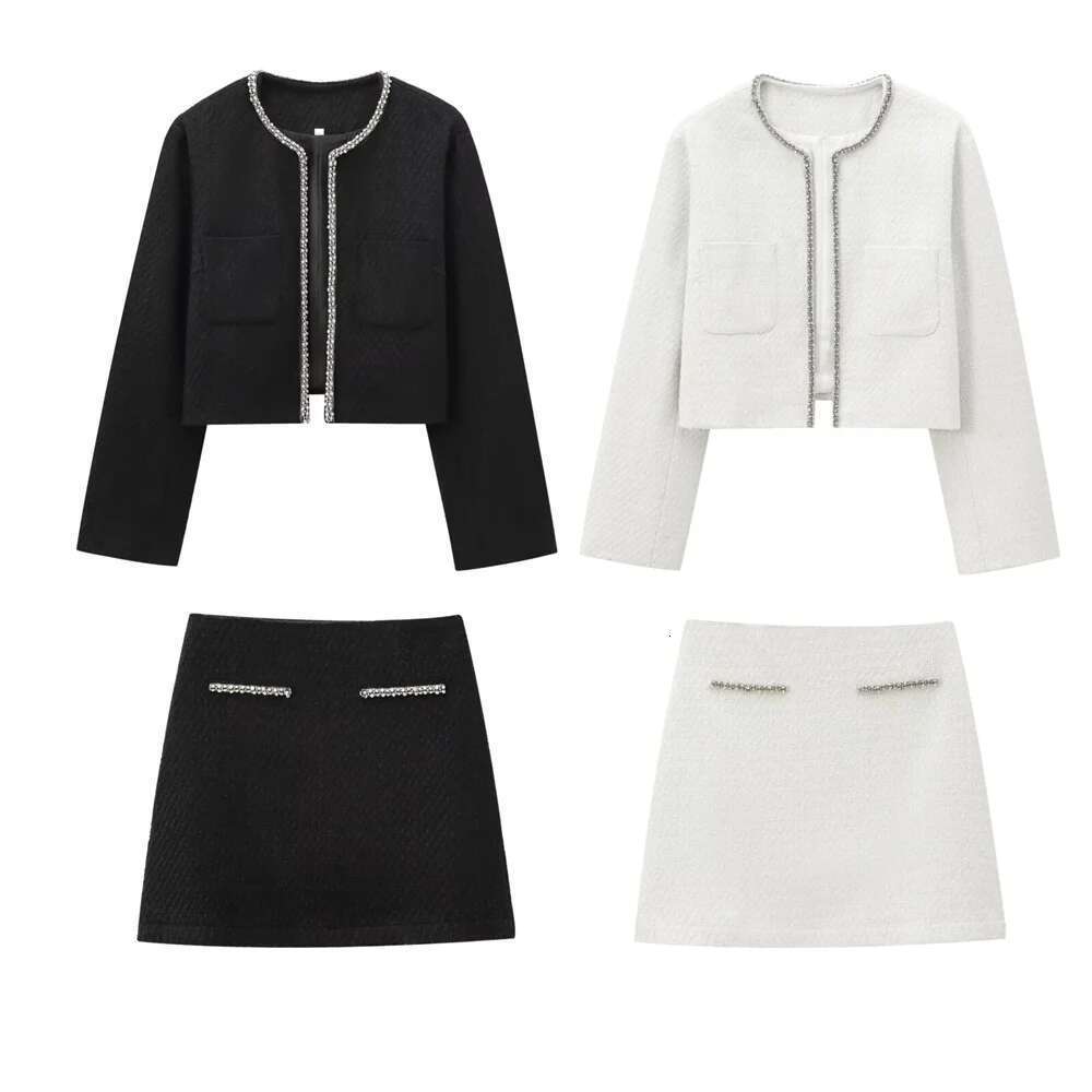 RARF Winter New Product Casual Water Dia Decorative Splicing Loop Veet Coat Women's Short Style